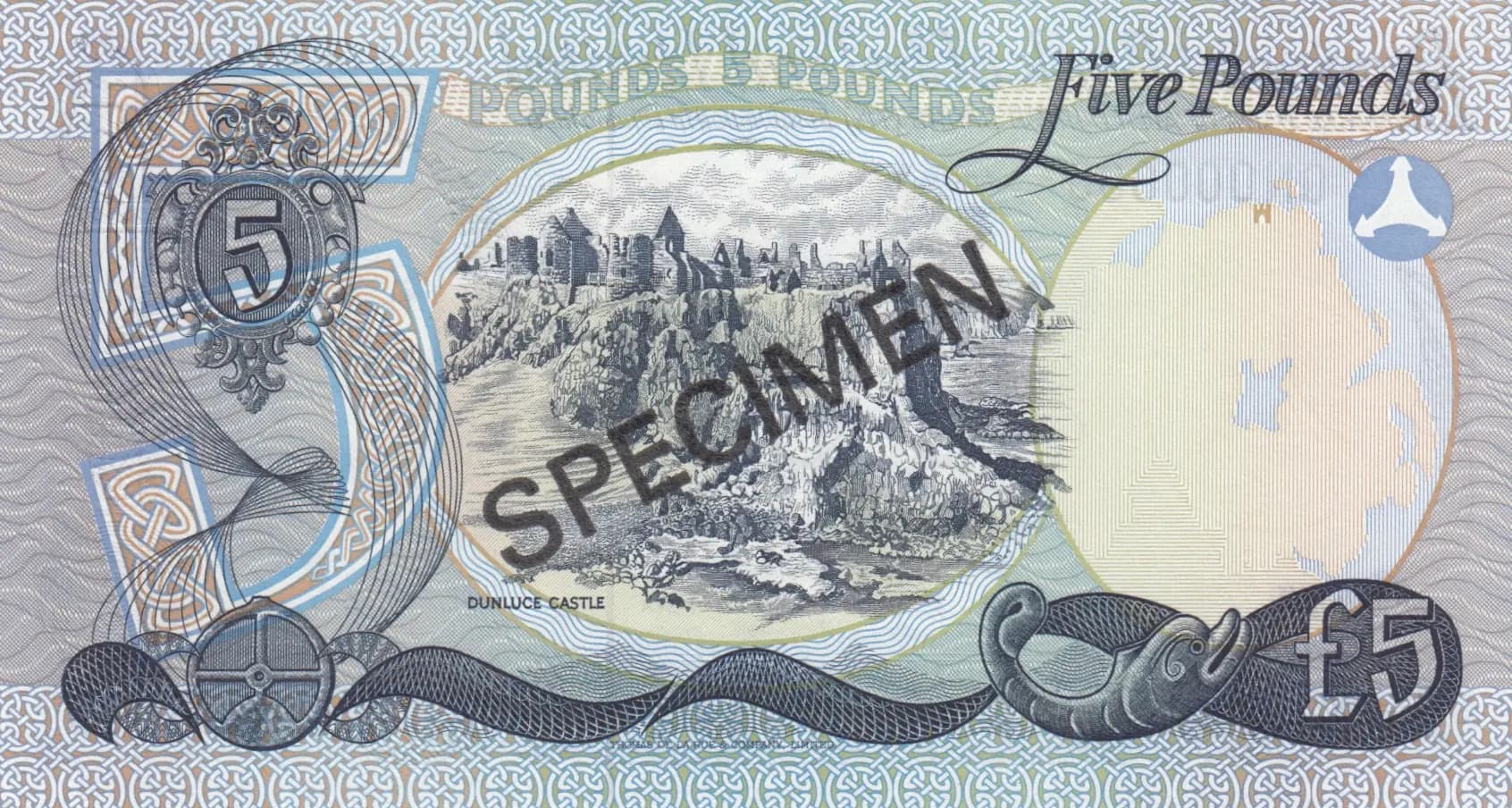 5 pounds 1977 specimen from Northern Ireland, P-248as (1977) — image 2