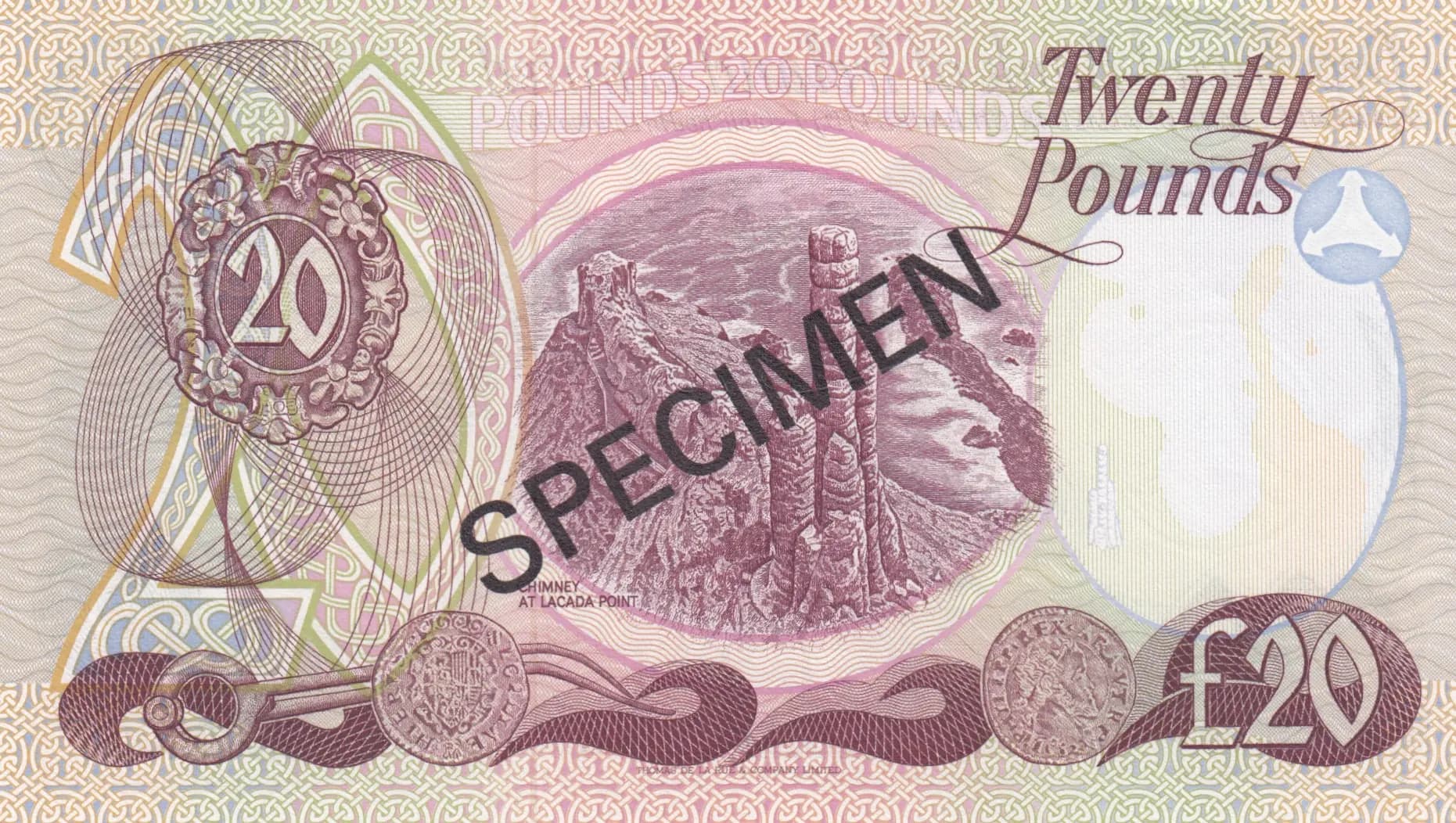 20 pounds 1981 specimen from Northern Ireland, P-250s (1981) — image 2