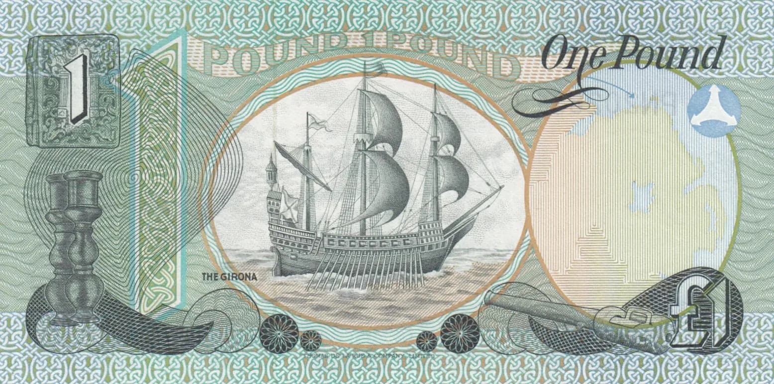 1 pound 1982 from Northern Ireland, P-1a (1982) — image 2