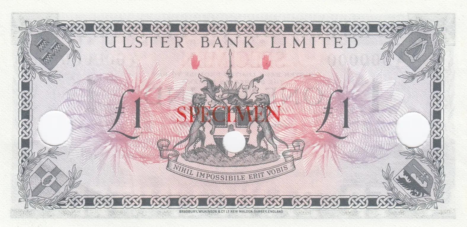 1 pound 1971 specimen from Northern Ireland, P-325as (1971) — image 2