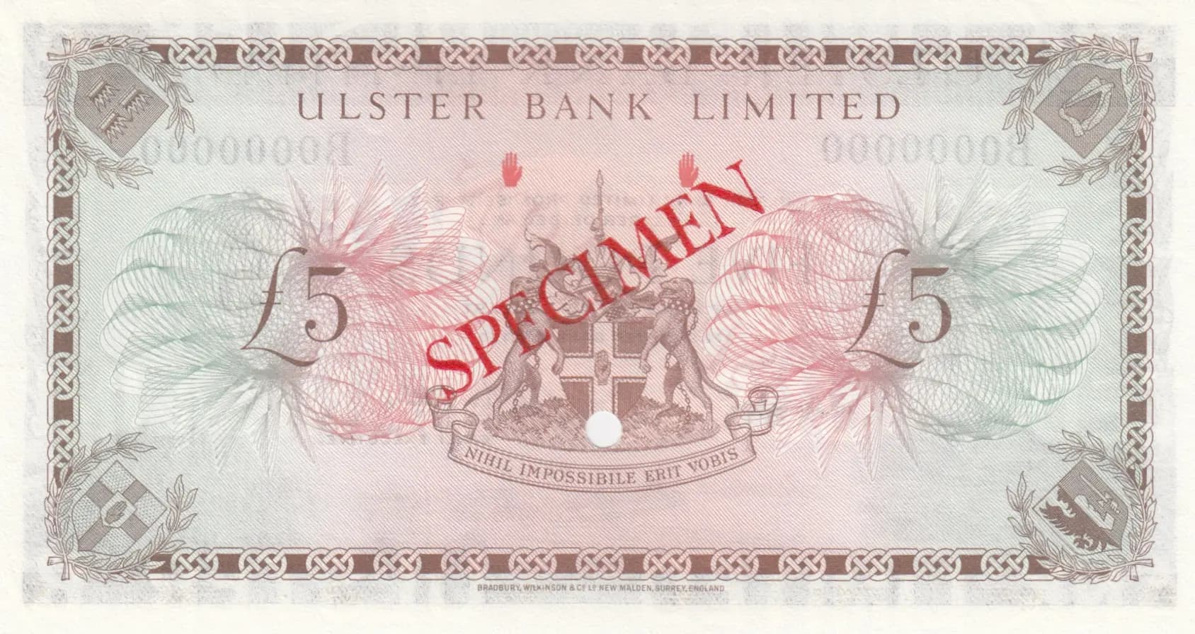 5 pounds 1977 specimen from Northern Ireland, P-326bs (1977) — image 2