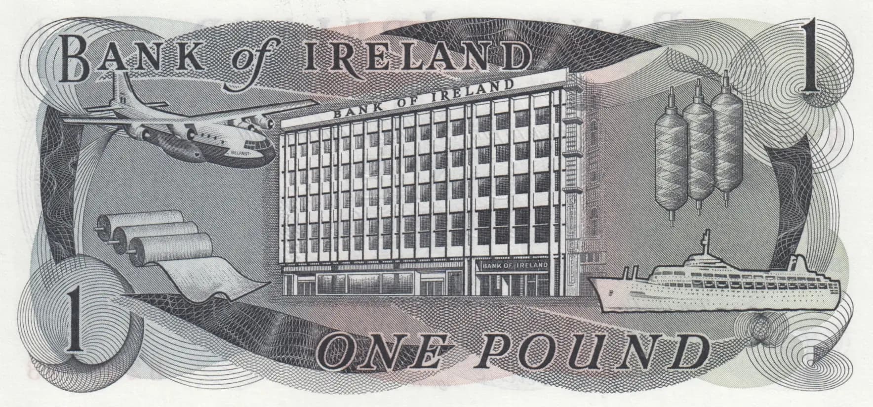 1 pound 1967 from Northern Ireland, P-56 (1967) — image 2