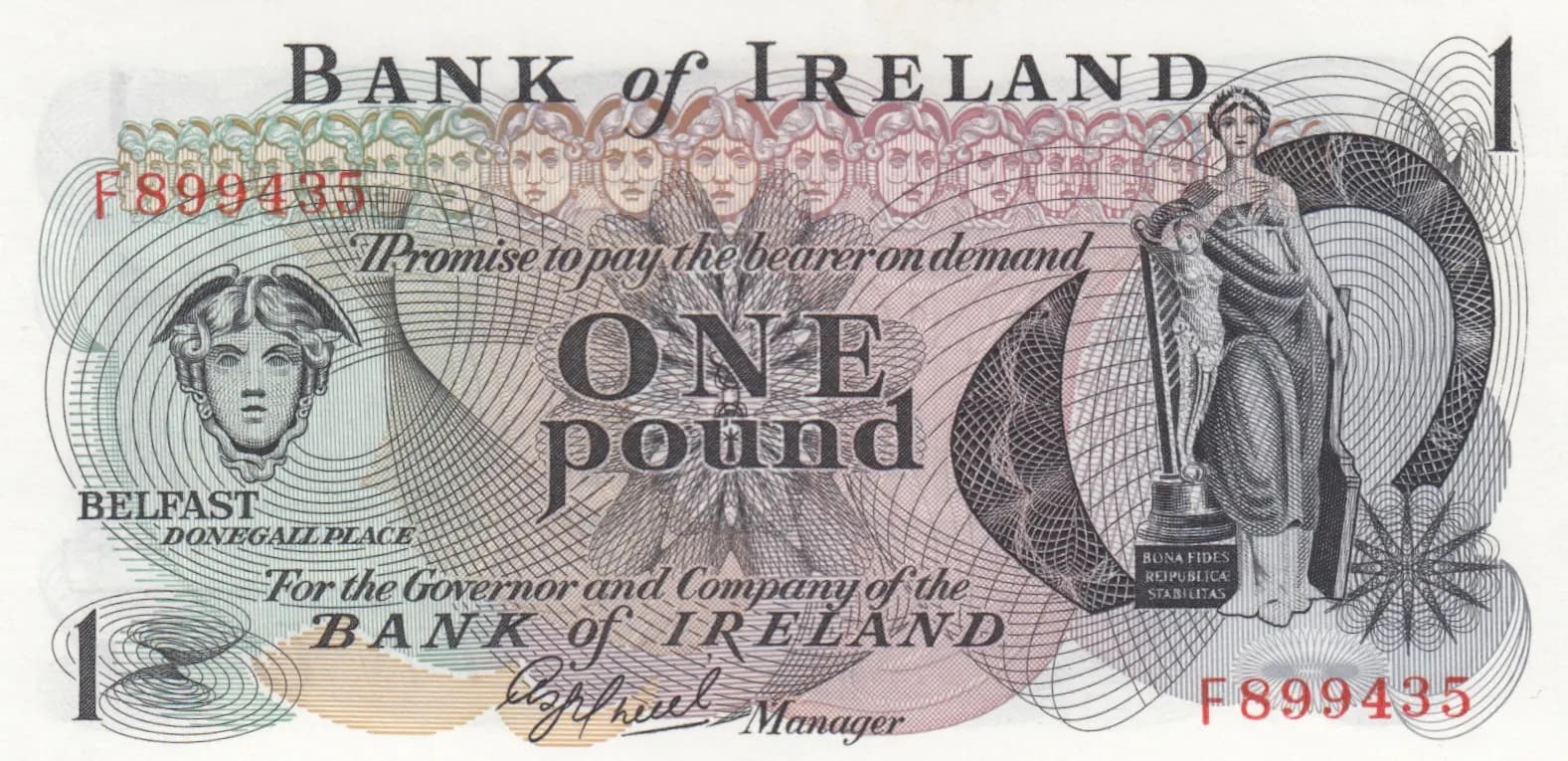 1 pound 1972 from Northern Ireland, P-61b