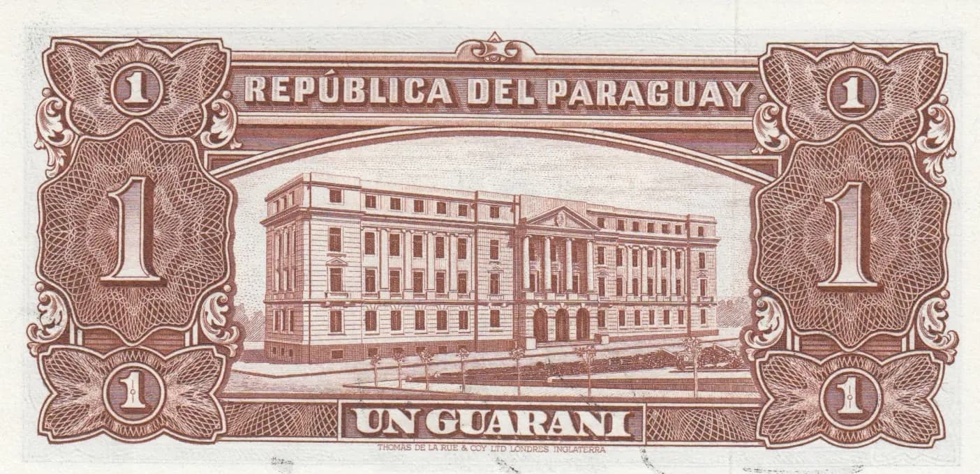 1 guarini 1943 from Paraguay, P-178 (1943) — image 2