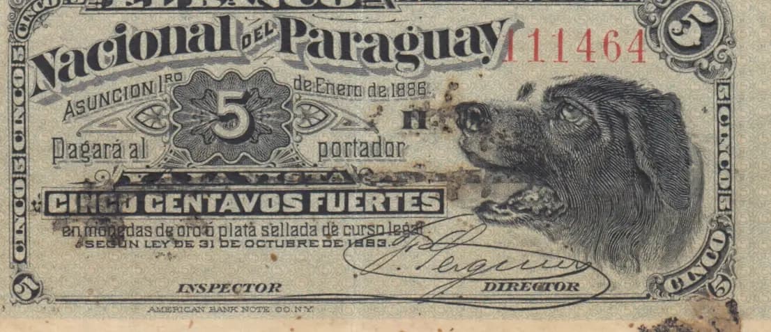 5 centavos 1882 from Paraguay, P-S121 (1882) — image 1