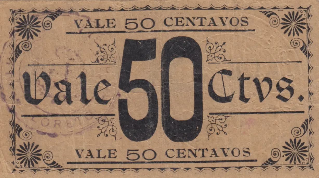 50 centavos 1921 from Peru, P-unlisted (1921) — image 2