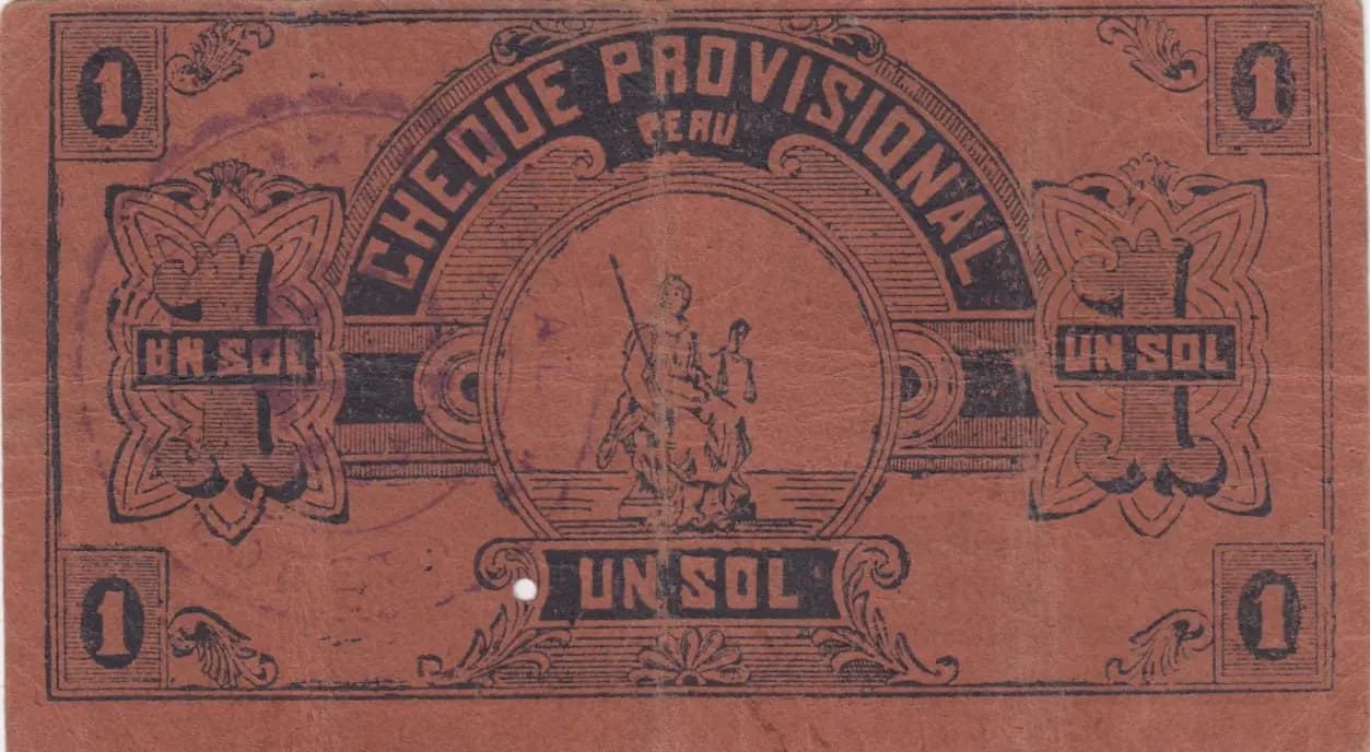 1 sol 1921 from Peru, P-unlisted (1921) — image 2