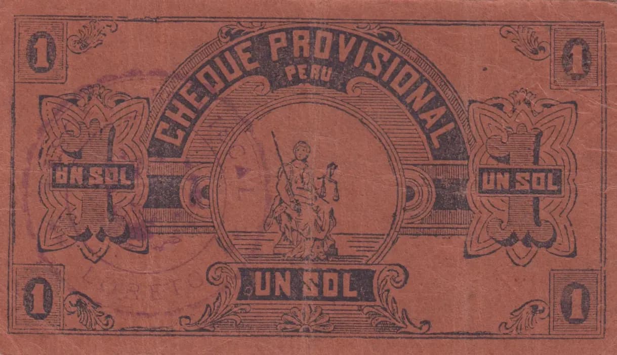 1 sol 1921 from Peru, P-unlisted (1921) — image 2