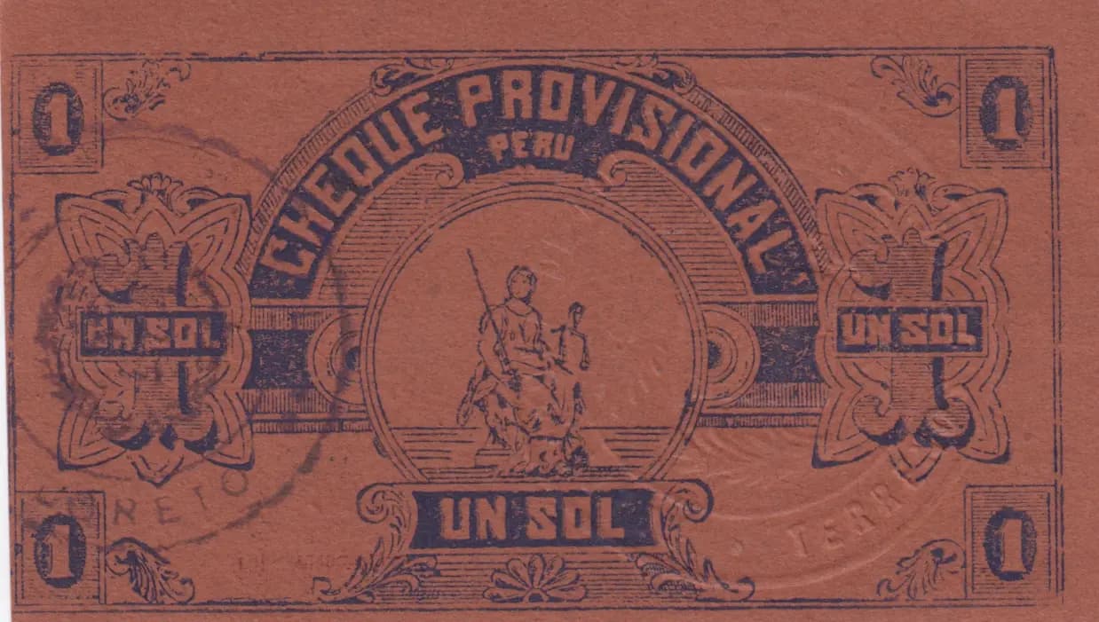 1 sol 1921 from Peru, P-unlisted (1921) — image 2