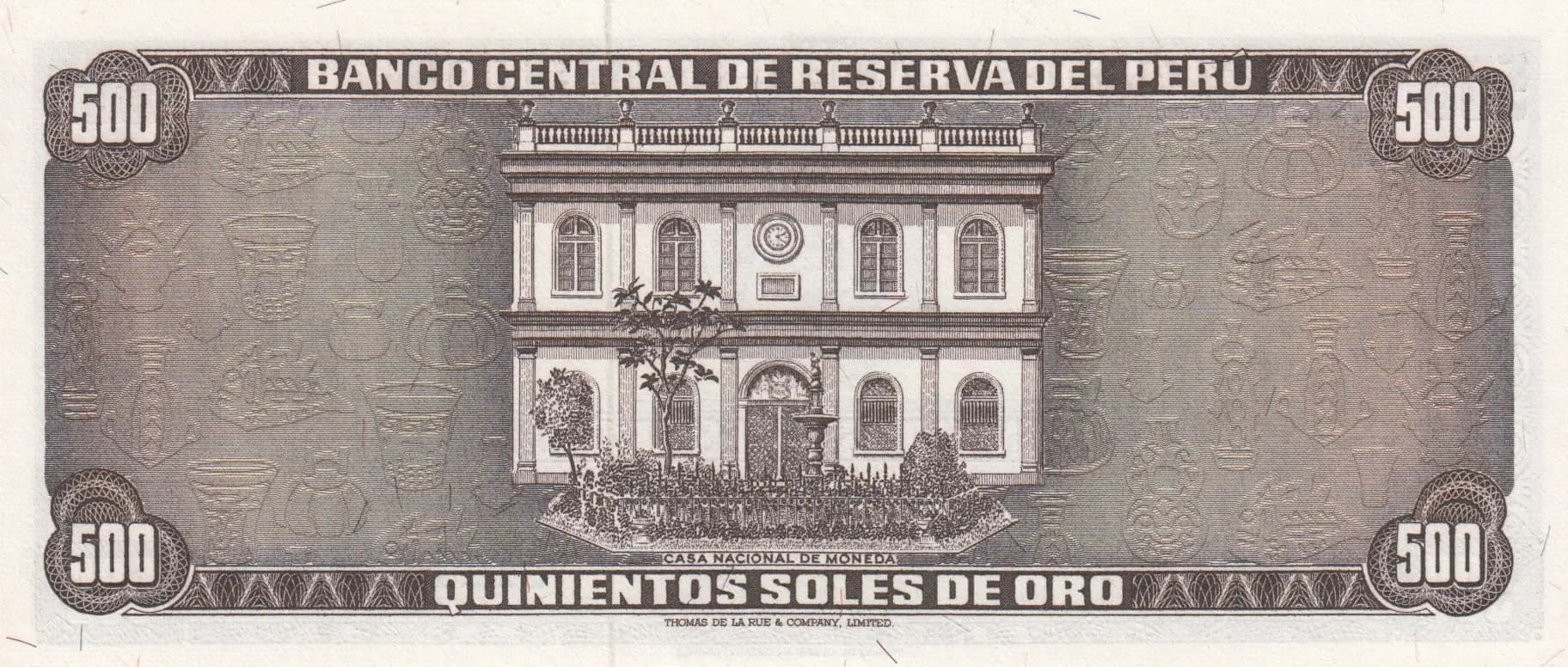 500 soles 1975 from Peru, P-110 (1975) — image 2