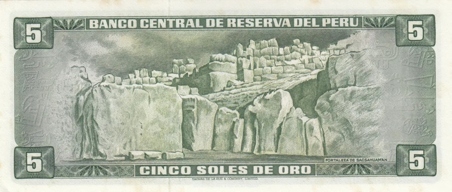 5 soles 1974 from Peru, P-99c (1974) — image 2