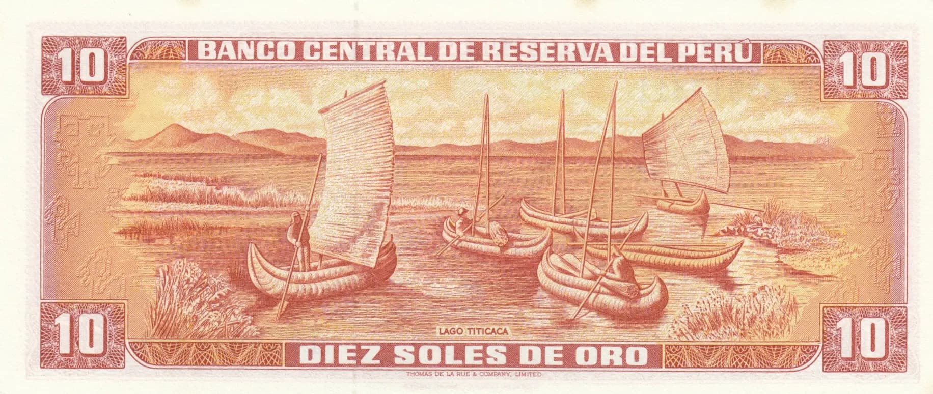 10 soles 1976 from Peru, P-112 (1976) — image 2