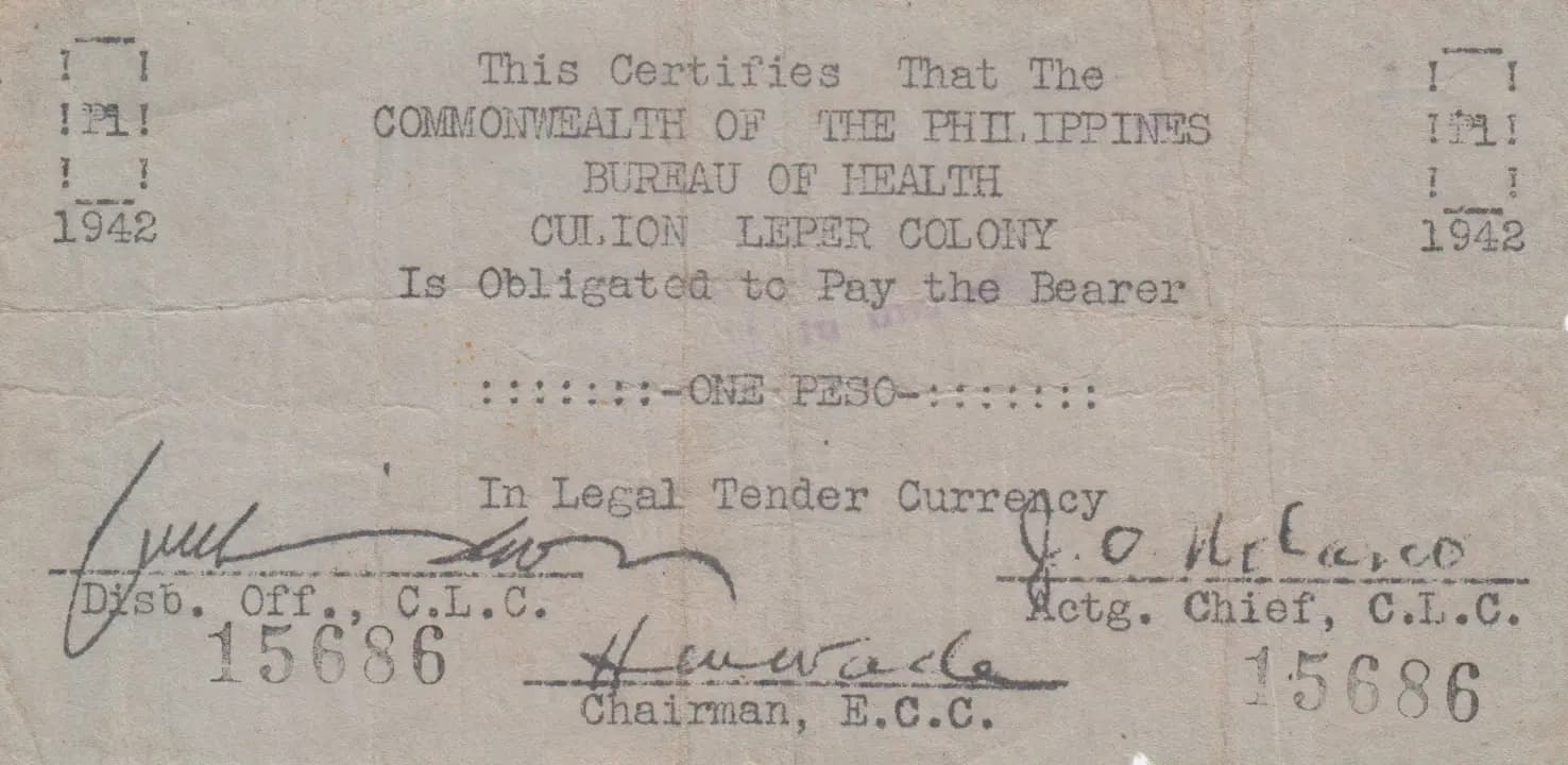 1 peso 1942 from Philippines, P-S245