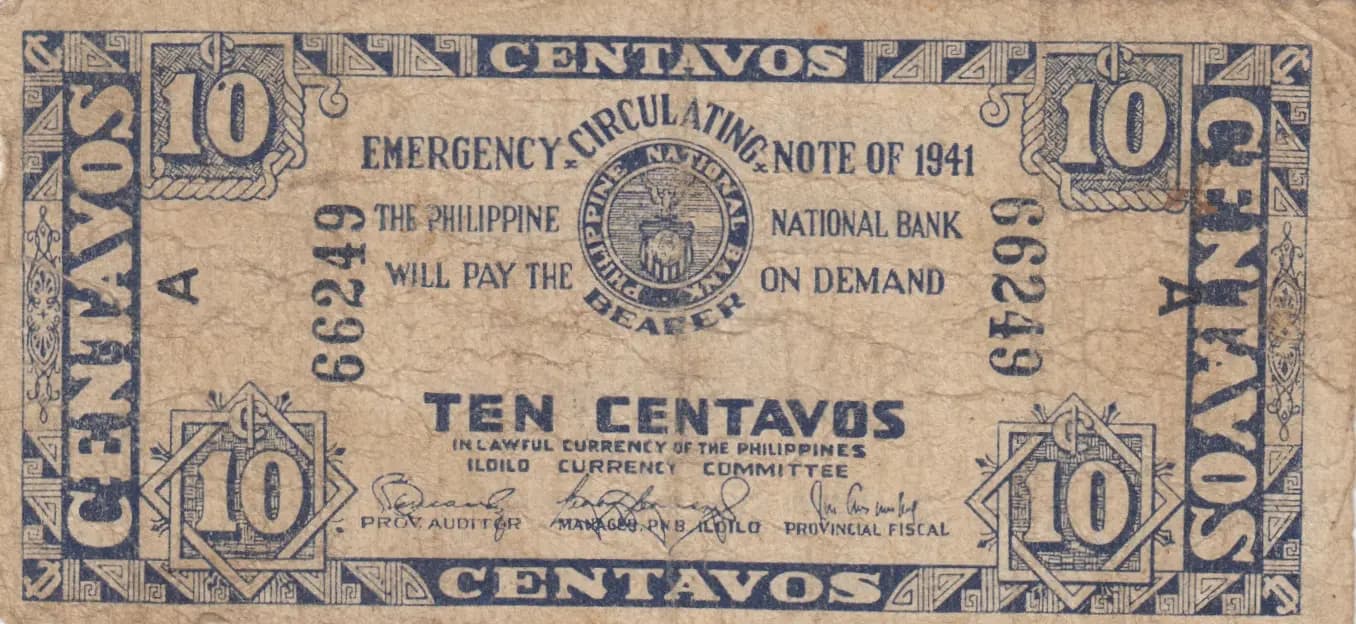 10 centavos 1941 from Philippines, P-S302 (1941) — image 1