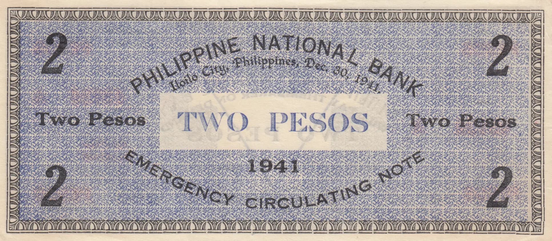2 pesos 1941 from Philippines, P-S306 (1941) — image 2