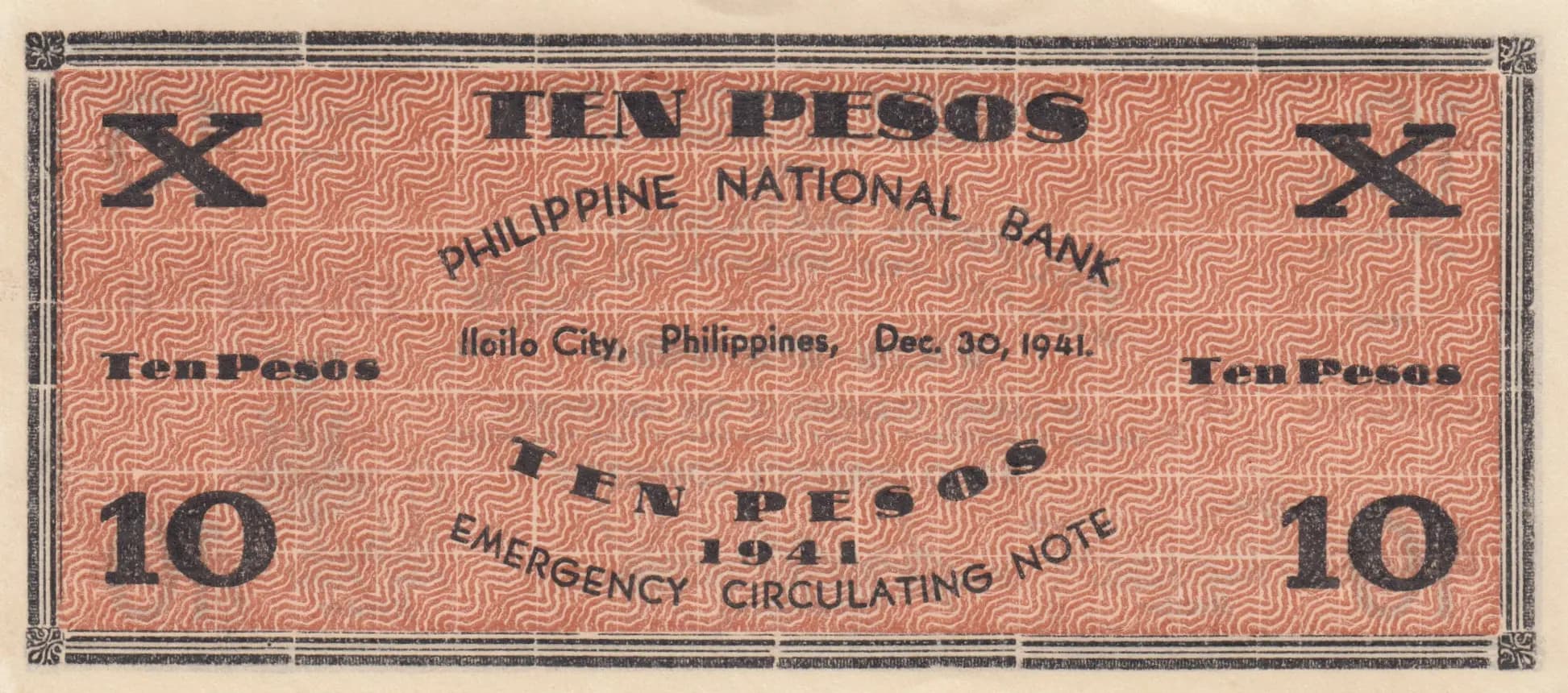 10 pesos 1941 from Philippines, P-S309 (1941) — image 2