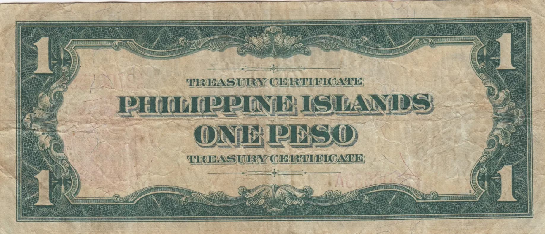 1 peso 1918 from Philippines, P-60a (1918) — image 2