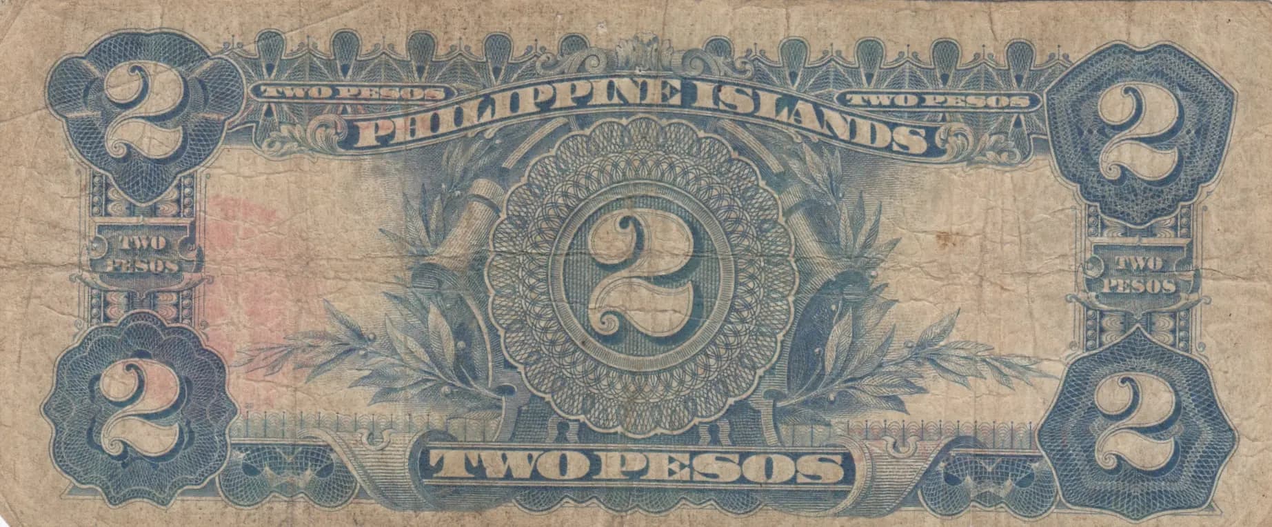 2 pesos 1929 from Philippines, P-74b (1929) — image 2