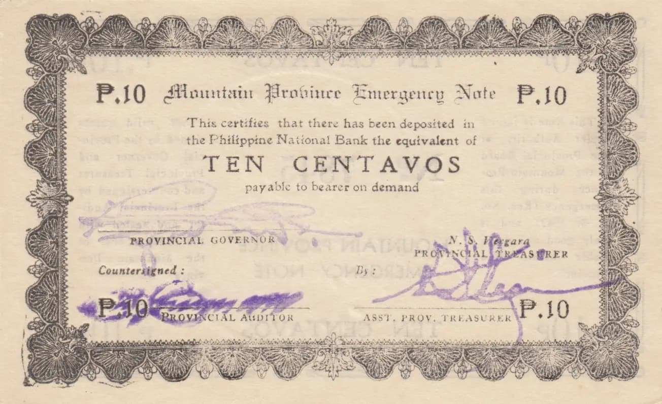 10 centavos 1942 from Philippines, P-S592 (1942) — image 1