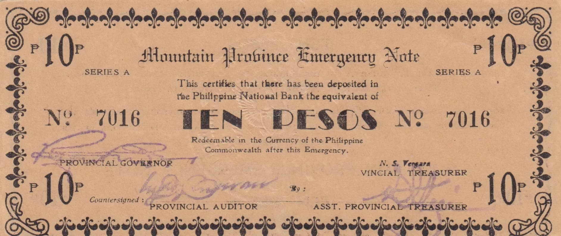 10 pesos 1942 from Philippines, P-S604 (1942) — image 1