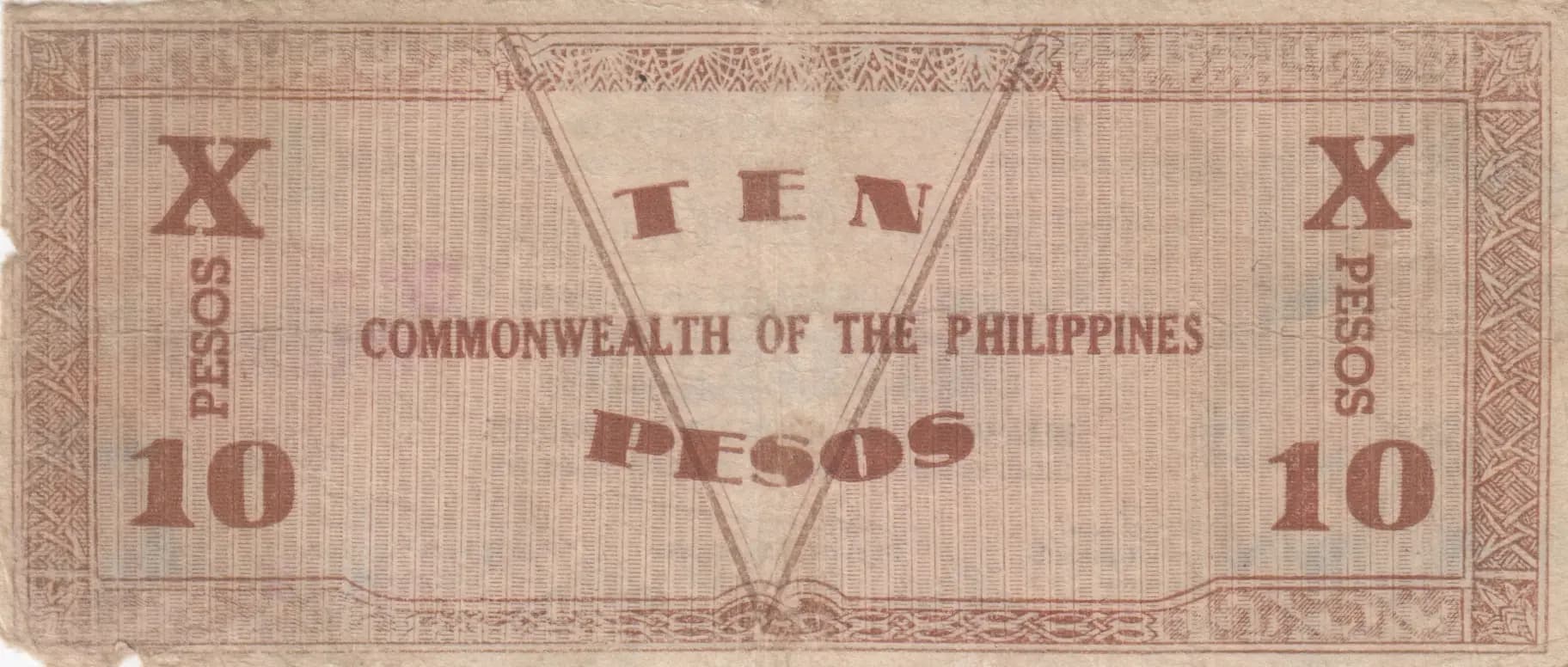 10 pesos 1942 from Philippines, P-S649a (1942) — image 2