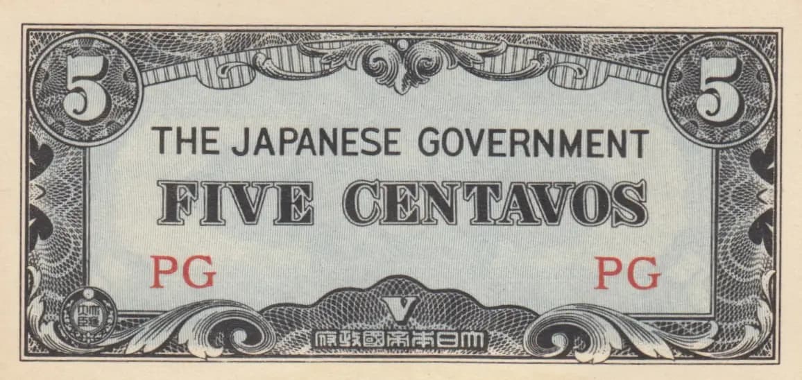 5 centavos 1942 from Philippines, P-103 (1942) — image 1