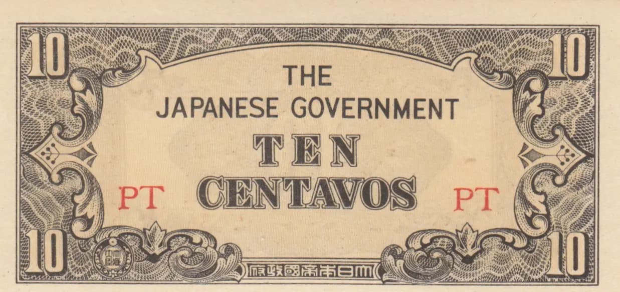 10 centavos 1942 from Philippines, P-104a