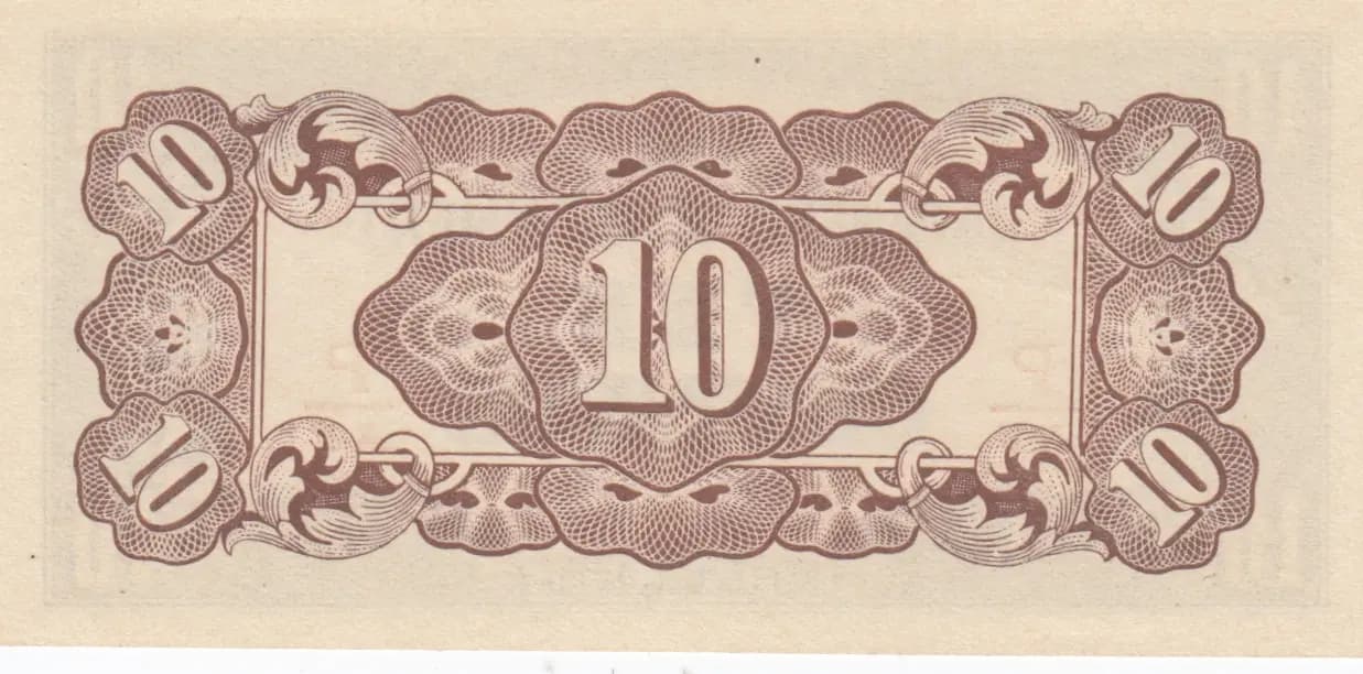 10 centavos 1942 from Philippines, P-104b (1942) — image 2