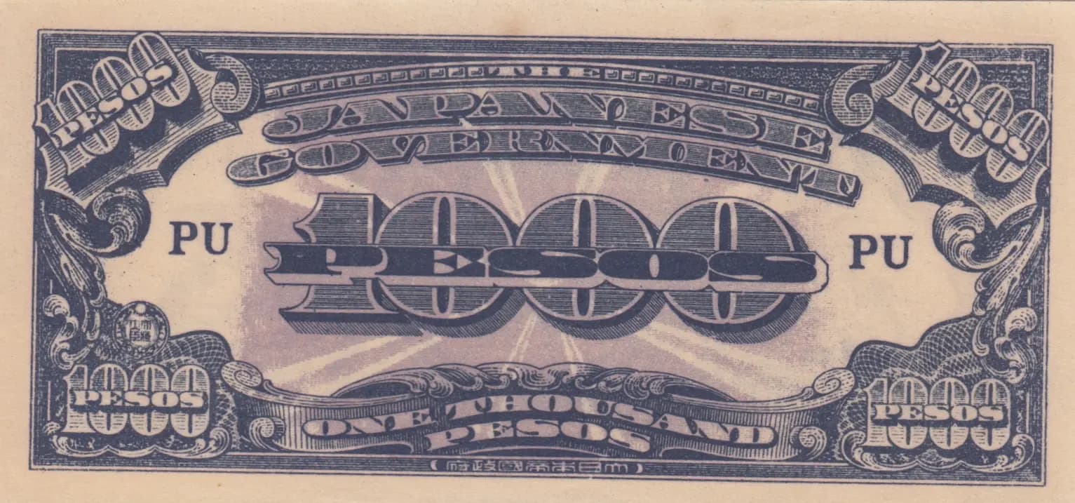 1000 pesos 1945 from Philippines, P-115c