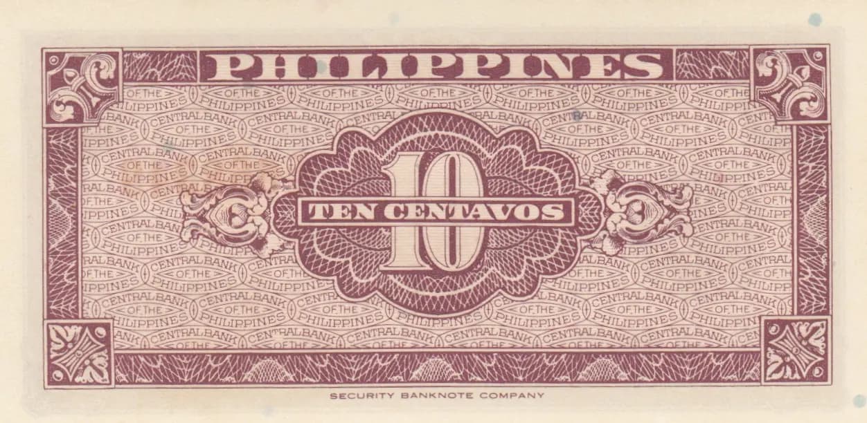 10 centavos 1949 from Philippines, P-127 (1949) — image 2