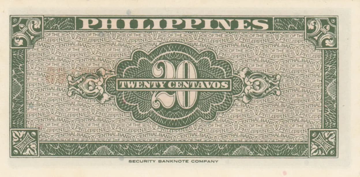 20 centavos 1949 from Philippines, P-129 (1949) — image 2