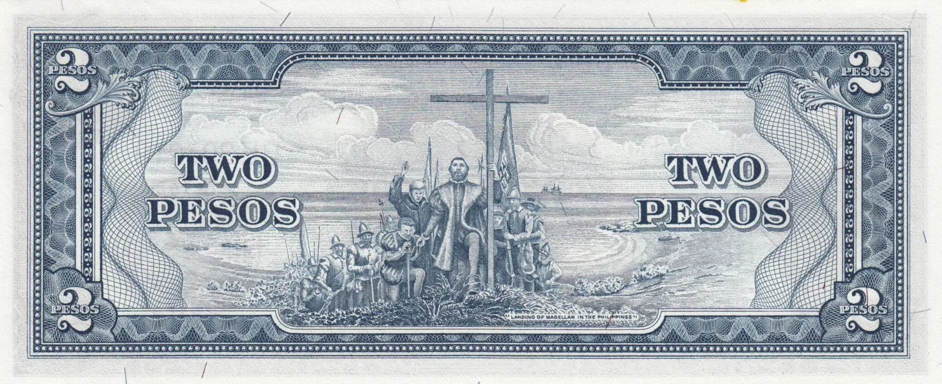 2 pesos 1949 from Philippines, P-134c (1949) — image 2