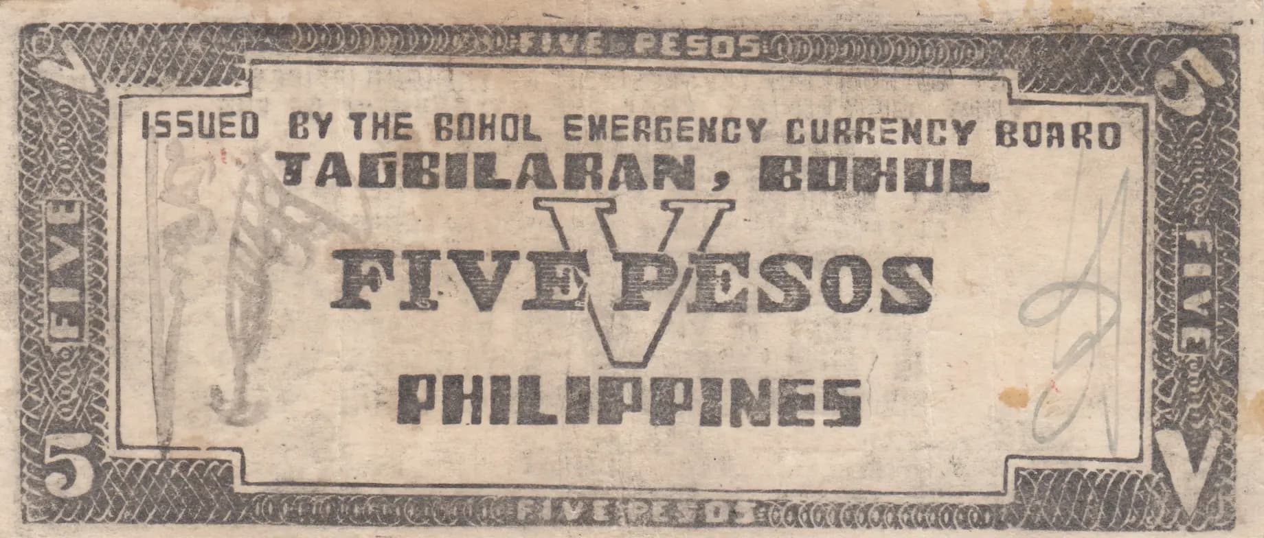 5 pesos 1942 from Philippines, P-S136h (1942) — image 2