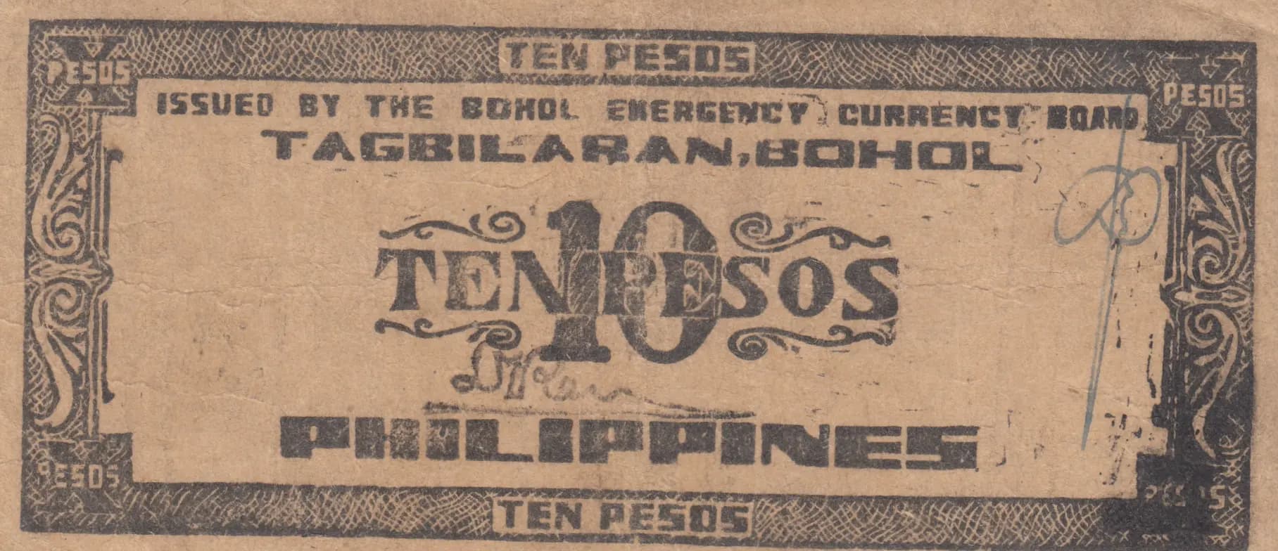10 pesos 1942 from Philippines, P-S137f (1942) — image 2