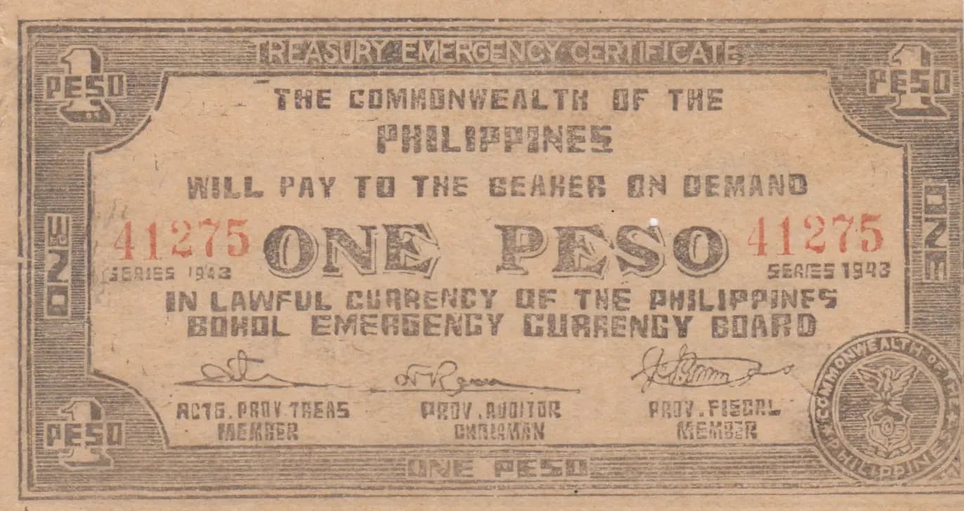 1 peso 1943 from Philippines, P-S138