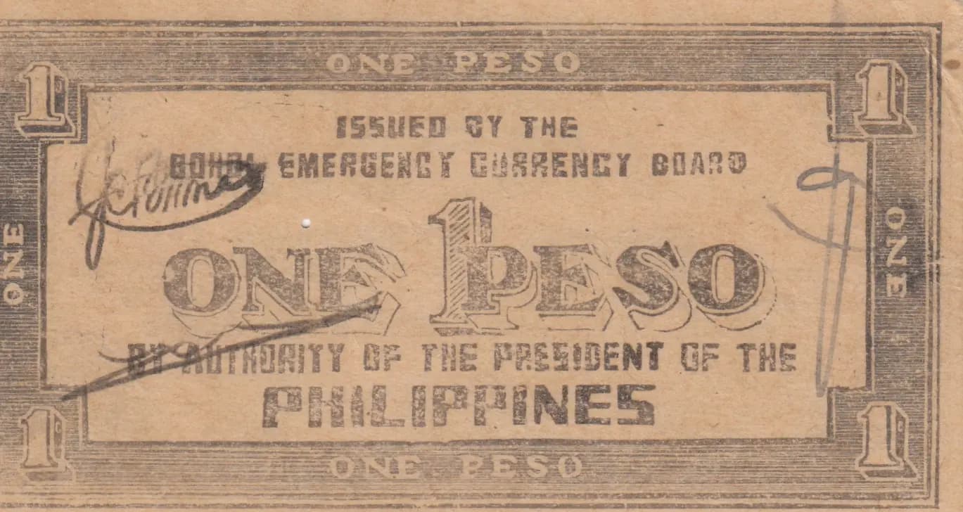 1 peso 1943 from Philippines, P-S138 (1943) — image 2