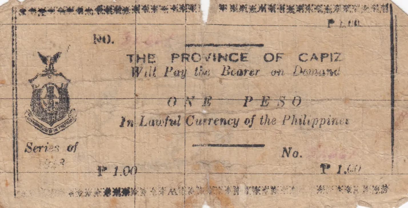 1 peso 1943 from Philippines, P-S202A (1943) — image 1