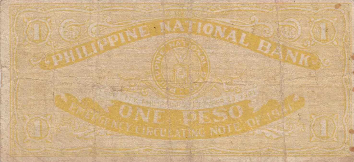 1 peso 1941 from Philippines, P-S215 (1941) — image 2