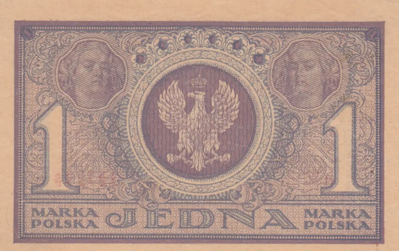 1 marka 1919 from Poland, P-19 (2) (1919) — image 2
