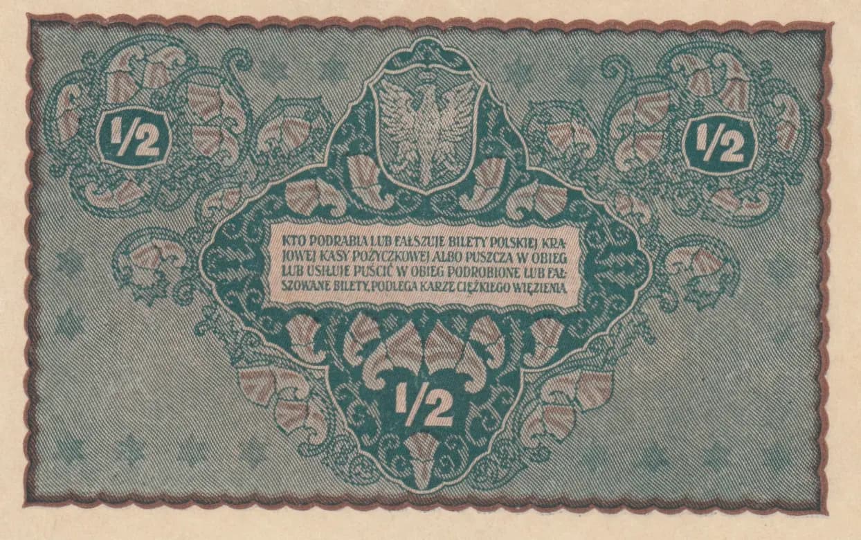 1/2 marki 1920 from Poland, P-30 (1920) — image 2