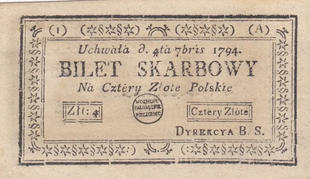 4 zlote 1794 from Poland, P-A11