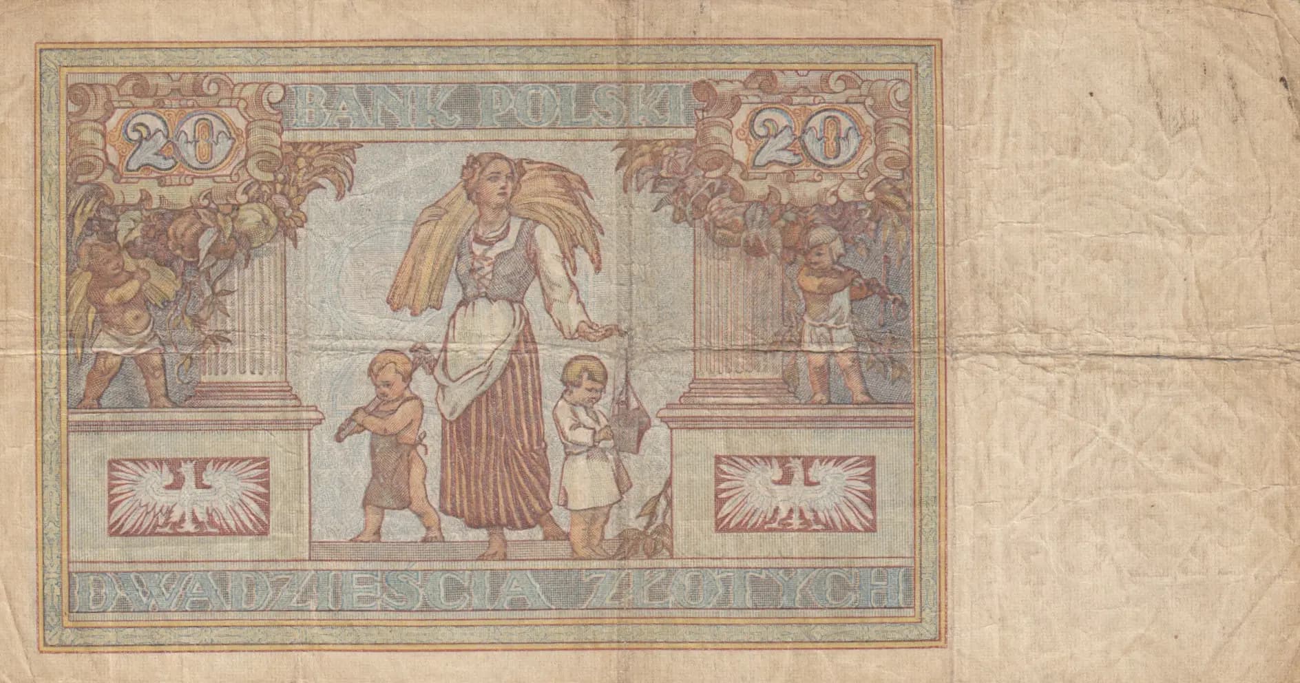 20 zlotych 1931 from Poland, P-73 (1931) — image 2