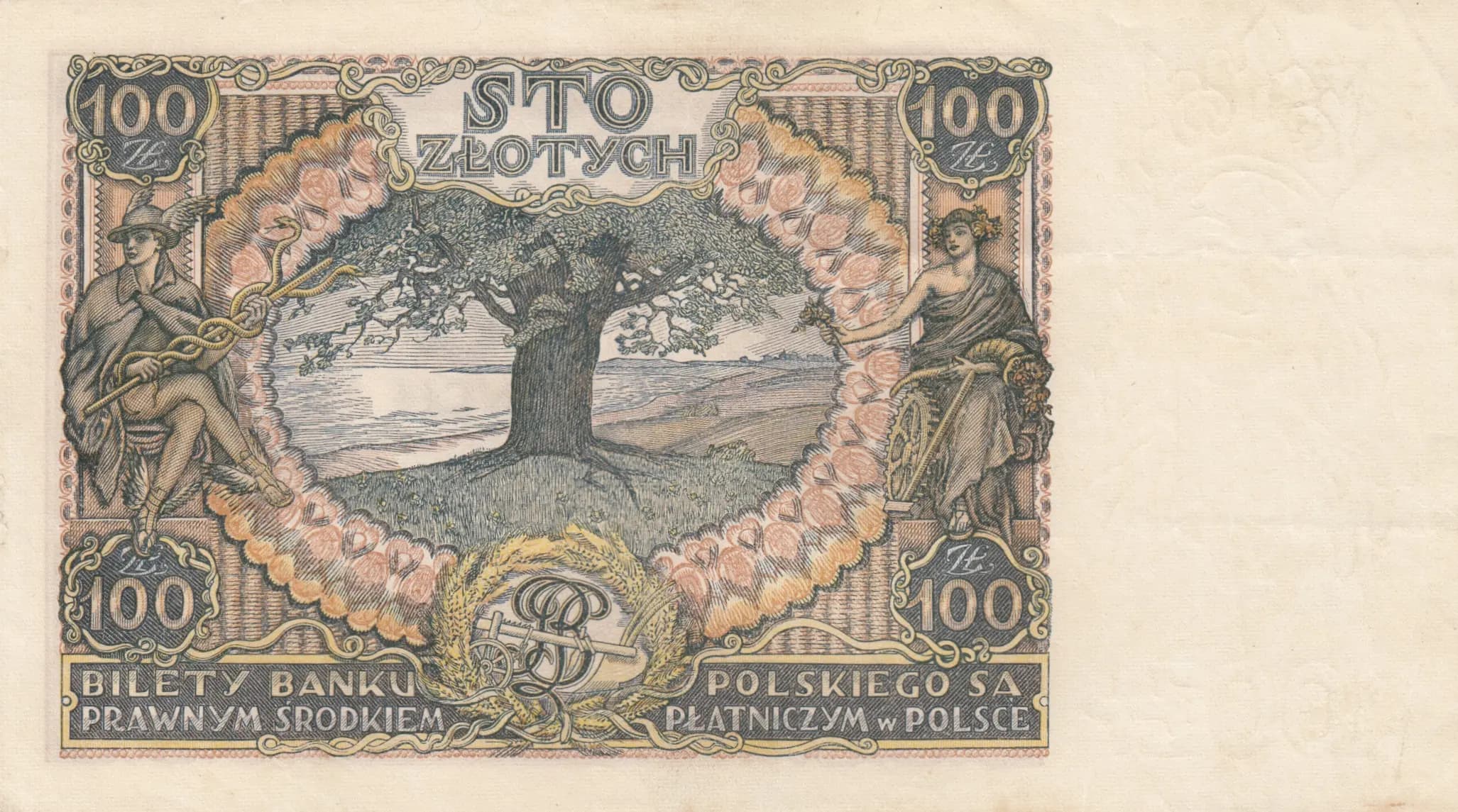 100 zlotych 1934 from Poland, P-75 (1934) — image 2