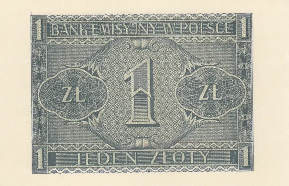 1 zloty 1941 from Poland, P-99 (1941) — image 2