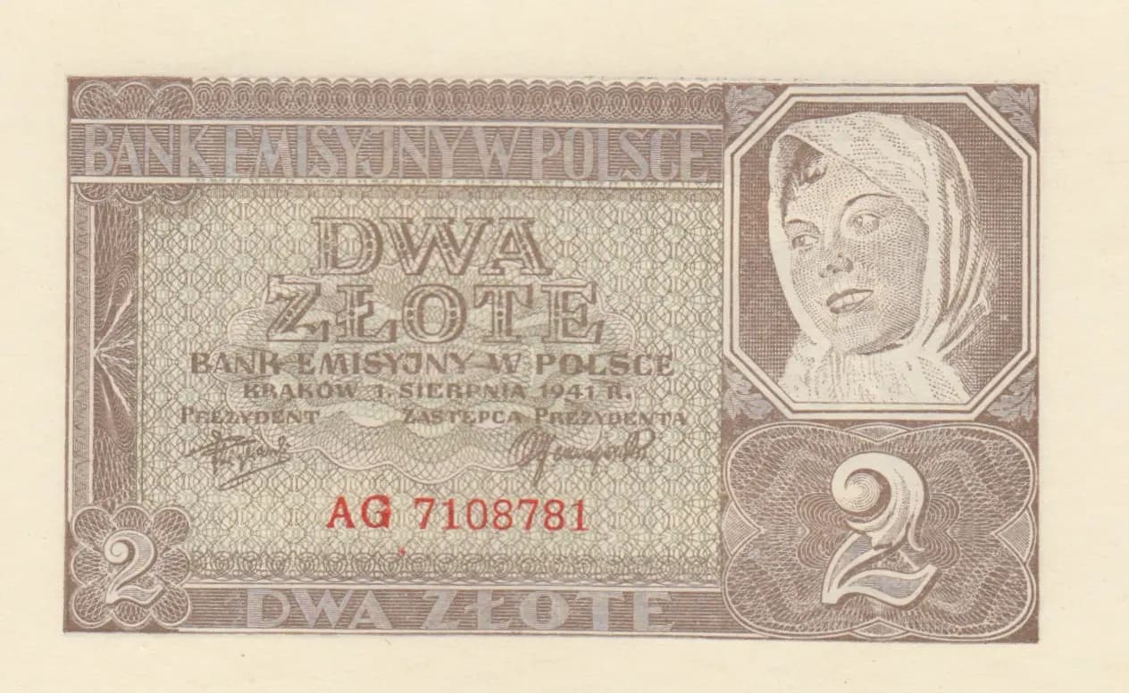 2 zlote 1941 from Poland, P-100 (1941) — image 1