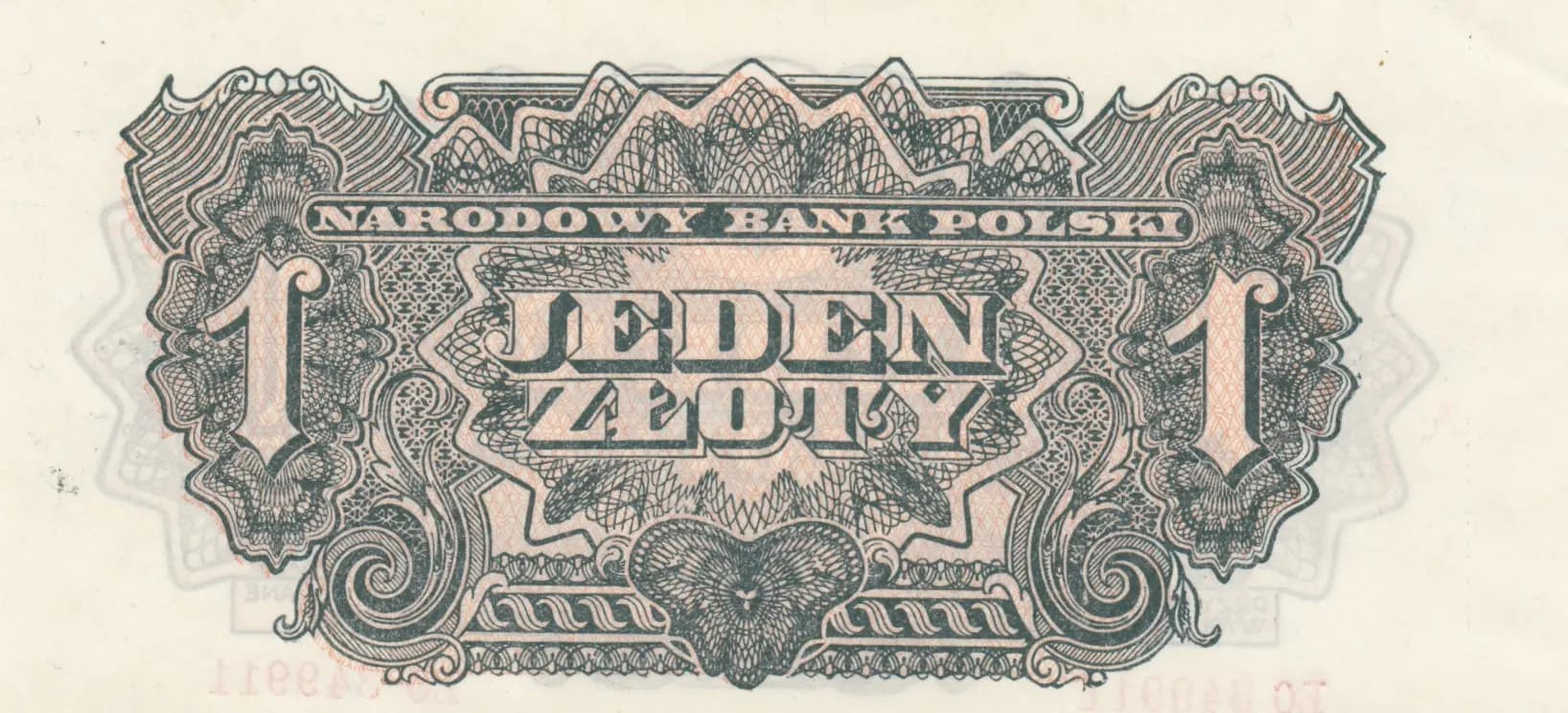 1 zloty 1944 from Poland, P-105a (1944) — image 2