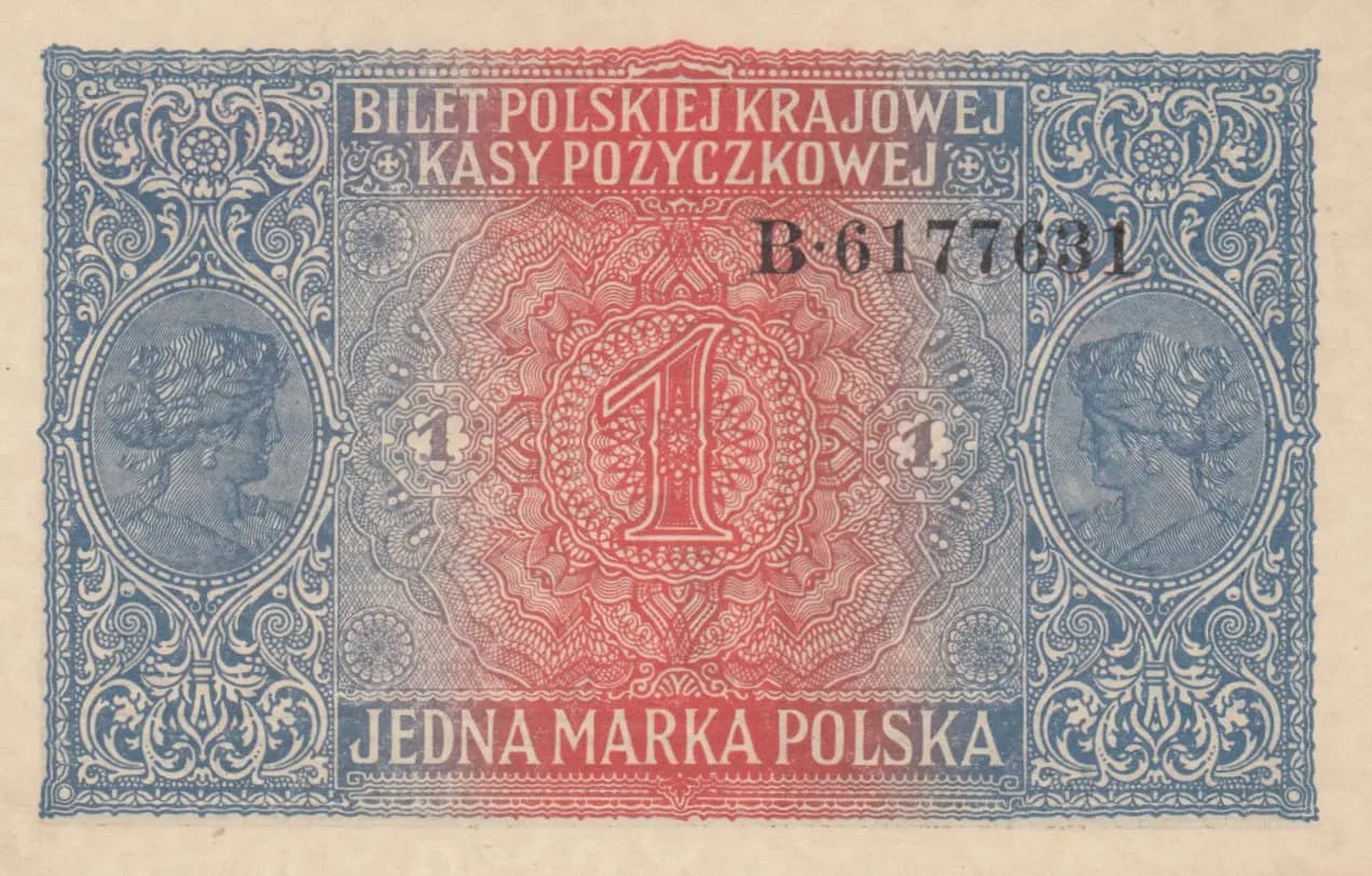 1 marka 1916 from Poland, P-8 (1916) — image 2