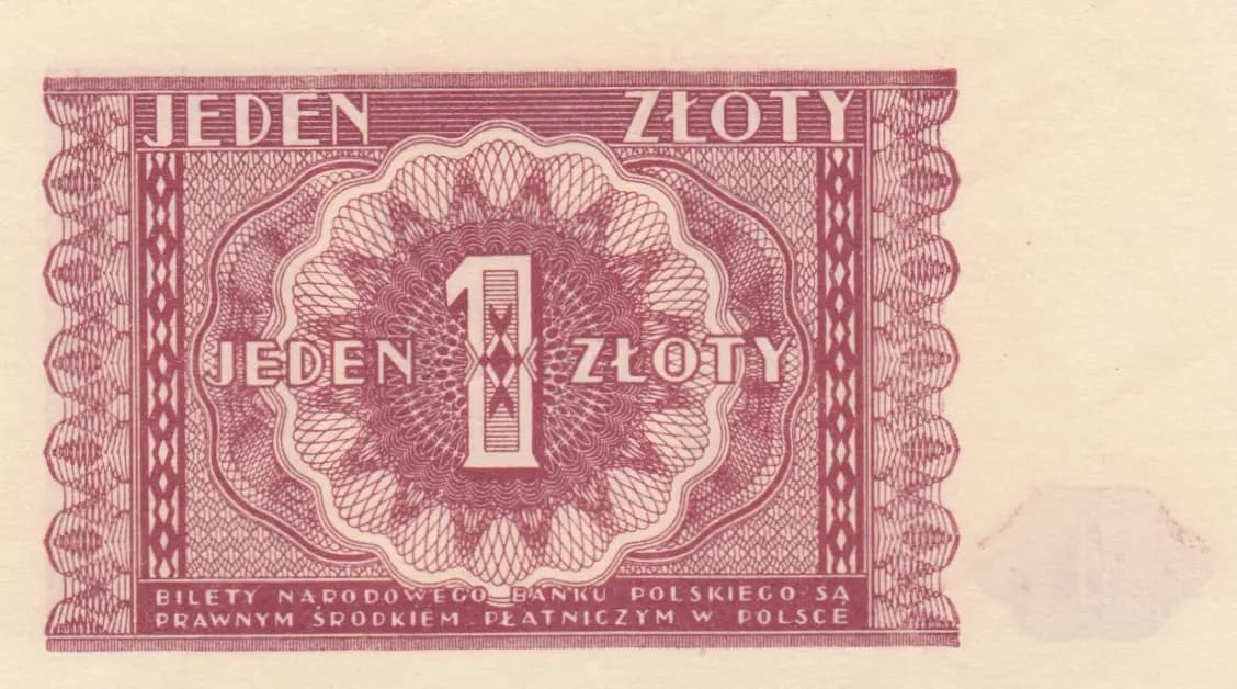 1 zloty 1946 from Poland, P-123 (1946) — image 2