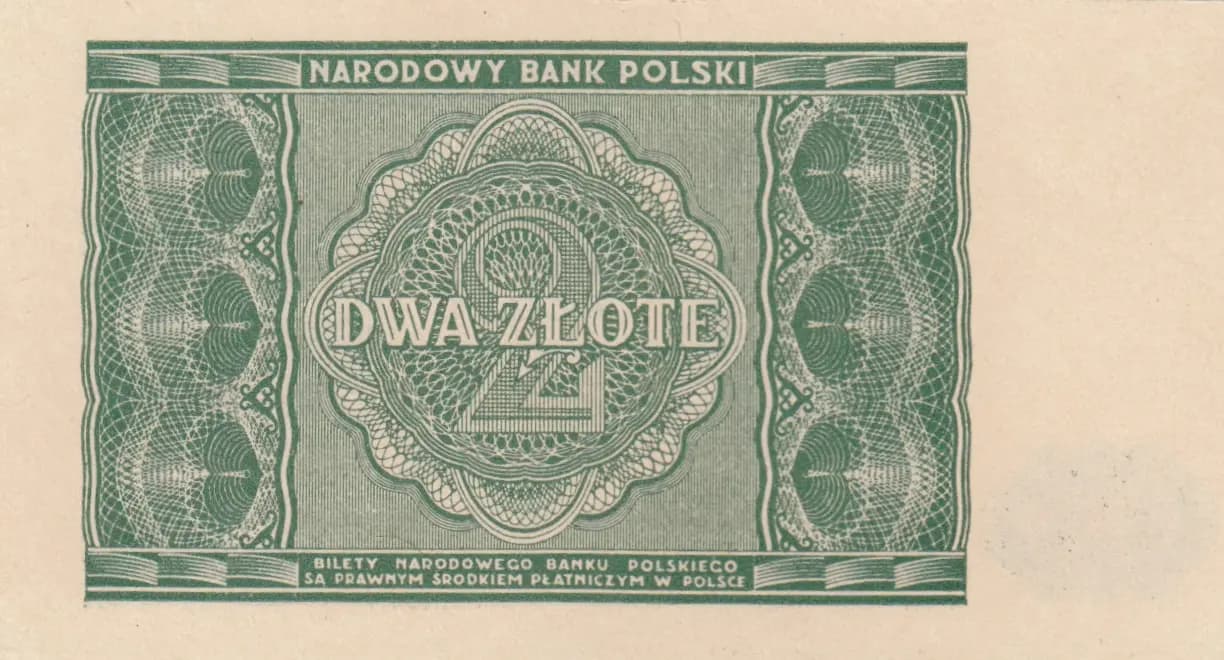 2 zlote 1946 from Poland, P-124 (1946) — image 2