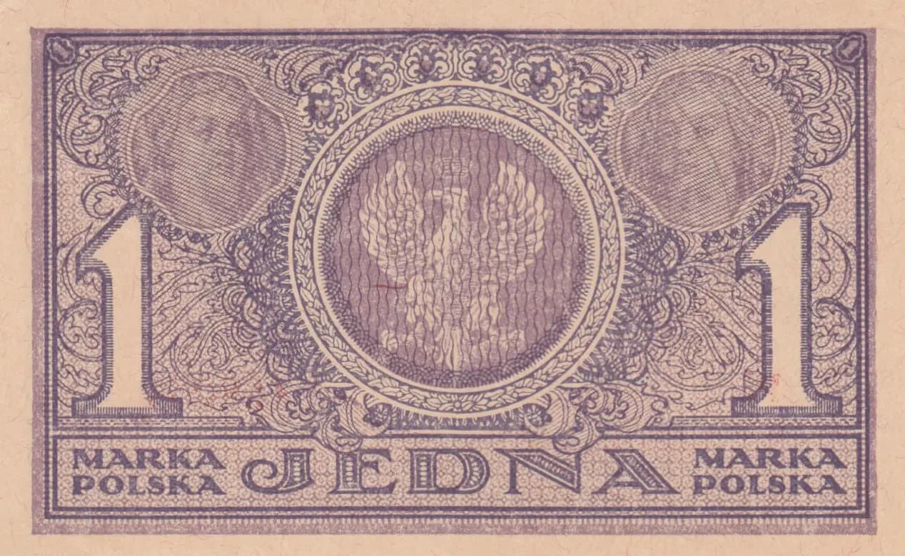 1 marka 1919 from Poland, P-19 (1) (1919) — image 2